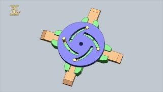 FourFollower Face Cam Mechanism [upl. by Catherin]