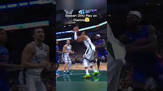 Isiah Stewart Dirty Play in Giannis😤 shorts isiahstewart giannisantetokounmpobnba trending fyp [upl. by Mountfort]