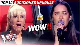 Top 10 Audiciones a Ciegas MÁS VISTAS de La Voz Uruguay 2023 [upl. by Ritch]