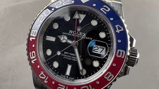 Rolex GMTMaster II quotPepsiquot 126710BLRO Rolex Watch Review [upl. by Salangi]