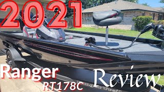 My First Bass Boat 2021 Ranger RT178C Review [upl. by Gilligan]