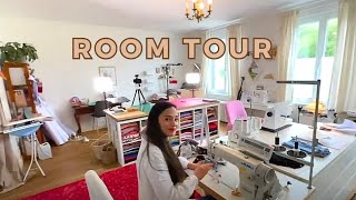 Le room tour  visitez mon atelier couture  💕 [upl. by Alegre310]