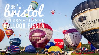 Bristol Balloon Fiesta  Hot Air Balloon Festival Time Lapse Film [upl. by Nhguavaj]