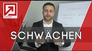 Vorstellungsgespräch  Stärken und Schwächen ► Welche Schwächen haben Sie [upl. by Emse]