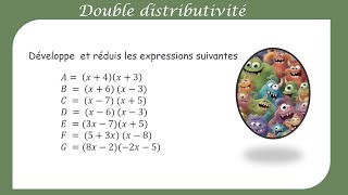 Double distributivité  Entraînement avant un contrôle [upl. by Powe]