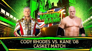 WWE2K24  Cody Rhodes vs Kane  Casket Match PS5 Gameplay [upl. by Kachine]