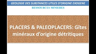 Géologie des substances utiles dorigine exogène Partie 29 géosciencesSVT [upl. by Nnayt]