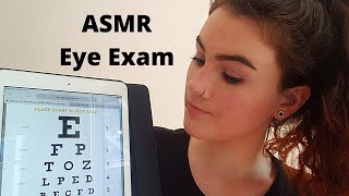 ASMR Eye Exam  Optic Cranial Nerve Exam [upl. by Embry179]