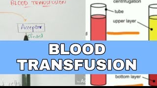 Blood transfusion  Types mechanism precautions and notes  Bio science [upl. by Odrude]