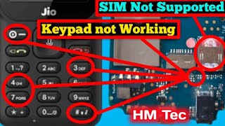 Jio F220B 347 Contact key Not working amp SIM Not Supported Problem Fixed By HM Tec [upl. by Abdul]