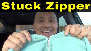 How To Fix A Stuck Zipper EasilyFull Tutorial [upl. by Brendan]