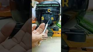 REFRIGERATOR COMPRESSOR CONNECTION WIRING shorts ytshorts trending [upl. by Odlareg]