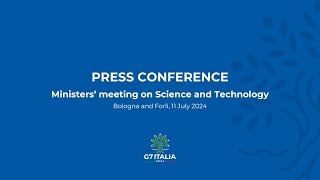 Press Conference  G7 Ministers Meeting on Science and Technology [upl. by Rhines74]