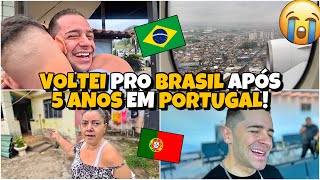 Voltei pro Brasil após 5 anos morando em Portugal 🇵🇹😭 Nunca imaginei passar por isso 😣🇧🇷 [upl. by Troth419]