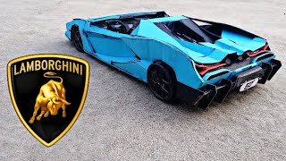 I made a Lamborghini revuelto  handmade model cinematic Video craft lamborghini [upl. by Ruffo]