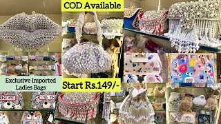 Exclusive Imported Bags Wholesale in Delhi Budget Friendly Ladies Purse Wholesale Market handbags [upl. by Hendrickson]