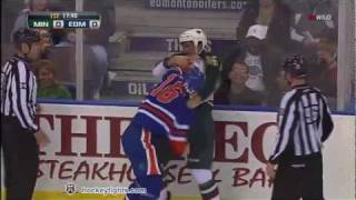 Brad Staubitz vs Darcy Hordichuk Nov 30 2011 [upl. by Barbra]