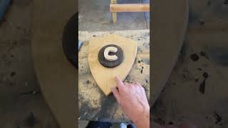 New sheild lettered wall plaques bwdwoods woodworking creative handmade [upl. by Hamimej]