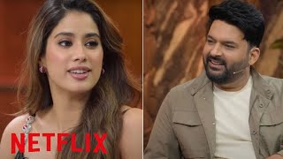 Janhavi Kapoor  Jr Ntr Movie Devara Promotion On The Kapil Sharma Show [upl. by Sill]