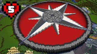 I Built A GIANT Compass Rose in Minecraft Hardcore 5 [upl. by Melantha638]