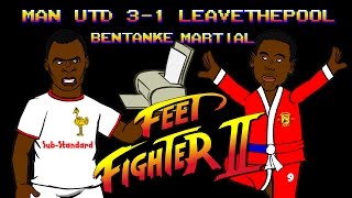 MAN UTD vs LIVERPOOL 31 Martial Benteke Streetfighter Parody Goal Highlights 2015 cartoon [upl. by Hacker302]