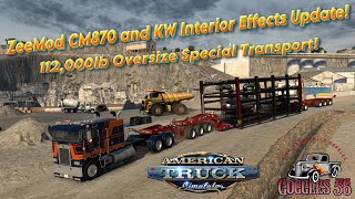 ATS  Special Transport  ZeeMod CM870 and Interior Effects Update [upl. by Dnomsaj]