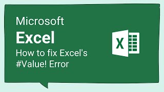 How to fix Excels Value Error [upl. by Naujaj558]