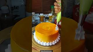 Gel Cake Design🧡trendingyoutubeshortsviralvideoviralshortytcakegelcaketrendingsongnewsong [upl. by Adnohsor]