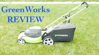 GreenWorks 25022 12 Amp Corded 20 Inch Lawn Mower Review [upl. by Rivers]