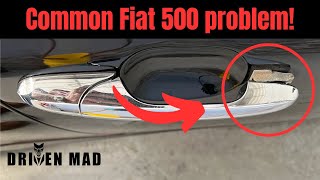 FiatAbarth 500 broken door handlehinge FIX [upl. by Annovad946]