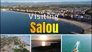 Visiting WALK amp FLY through SALOU  Costa Daurada Spain 🇪🇸  4K Tiny Tour 2023 [upl. by Laekim681]