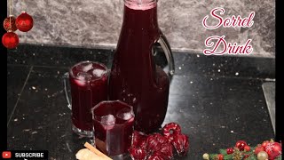 JAMAICAN SORREL DRINK RECIPE  ALCOHOL FREE [upl. by Ecirtak]