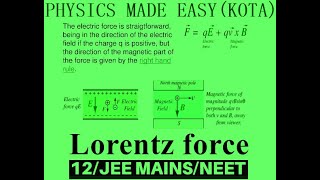 MAGNETIC LORENTZ FORCE BIOT  SAVART LAW AMPERE LAW APPLICATION OERSTEDS EXPERIMENT FOR JEE 11 [upl. by Orapma309]