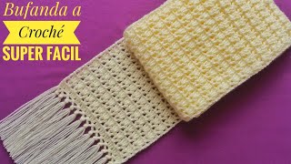 🧣Cómo Tejer Bufanda a CrochéChalina Tejida a crochetEasy Crochet Scarf TutorialTEJE PARA VENDER💰🧣 [upl. by Supat635]