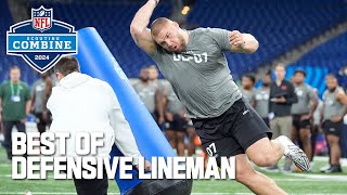 Best Workouts of Defensive Lineman  2024 NFL Scouting Combine [upl. by Grae]