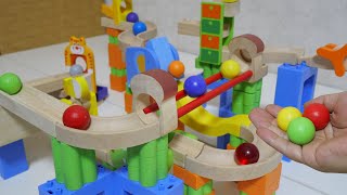 Marble Run Race ASMR☆Trix Track New Course [upl. by Naujek]