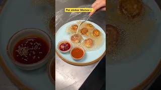 Pot Sticker Momos Making 😱  Indian Streetfood shorts [upl. by Macri913]