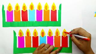 Diwali Bulletin Board Border ideas  Diwali Display Board Border idea  Diwali Bulletin Board Ideas [upl. by Eicyak384]