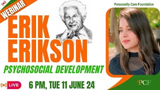 Webinar on Erik Erikson Psychosocial Development  by Diksha [upl. by Sharai388]