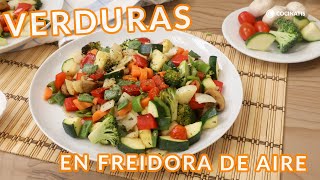 VERDURAS en FREIDORA DE AIRE ¡Sano y delicioso  Cocinatis [upl. by Nodle]