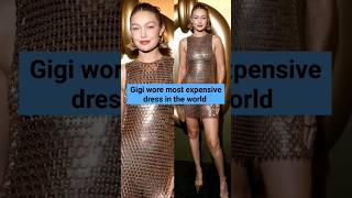 Gigi Hadid wore most expensive dress in the world in paris fashion week gigihadid parisfashionweek [upl. by Bainbrudge]