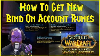 Season of Discovery How To Get New Bind On Account Runes [upl. by Cristina]