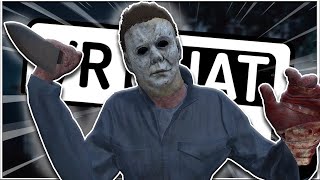 MICHAEL MYERS SCARES PEOPLE IN VRCHAT  VRChat Funny Moments [upl. by Haimarej]