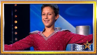 Con solo 12 años ¡demuestra ser un GRAN EQUILIBRISTA  Audiciones 6  Got Talent España 2019 [upl. by Filberto]