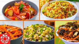 5 легких салатов на Каждый День Вкусные и Простые рецепты [upl. by Amehsyt874]