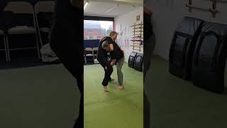 Dealing with a guillotine chokeshorts tutorial quick jiujitsu judo grappling [upl. by Arykat]