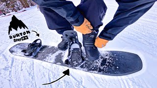 POV First Time Trying Burton Step On Bindings [upl. by Darlleen]