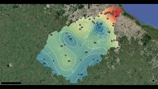 Mapas de Isoconcentración o Isolíneas en QGis [upl. by Adnilem]