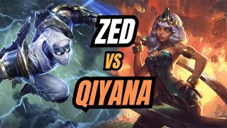 Como jugar ZED vs QIYANA Mid MatchUP  Main ZED  Season 14 [upl. by Hahsi652]