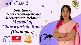 4 Case II of Nonhomogeneous recurrence relation  when fn is polynomial Examples of Nonhomo [upl. by Veedis]